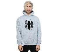 Spider-Man Men's Ultimate Spider Logo Hoodie in Grey | Size: Small Spider-Man Grey S