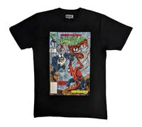 Spider-Man Men's Venom & Carnage Cotton T-Shirt in Black | Size: Medium Spider-Man Black M