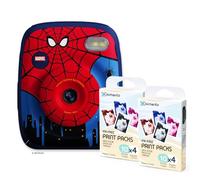 Spider-Man Official Licensed Instant Print Camera Mega Bundle - Includes 48MP Digital Camera & 2-Pack Print Refills (80 Total Prints)