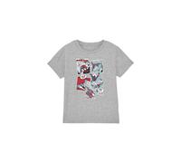 Spider Man Panel Collage Kids T-Shirt Light Grey | Size: 5-6 Years Spider Man Light Grey 5-6 Years