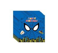 Spider-Man Party Napkins & Tissue - 20 Pcs Disposable Justice League Paper Napkins for Kids, Boys Birthday, Avengers Superhero Fans