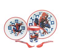 Spider Man Premium Non Slip Dinner Set in Red Spider Man Red