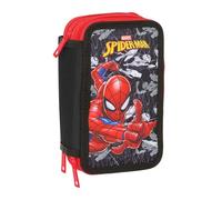 SPIDER-MAN - School Pencil Case with 37 Tools Included, Children's Pencil Case, Child, Ideal for Children from 5 to 14 Years, Comfortable and Versatile, Quality and Resistance, 12.5 x 5.5 x 19.5 cm