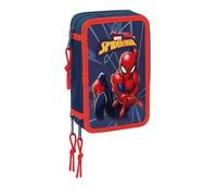 Spider-Man - School Pencil Case with 37 Tools Included, Children's Pencil Case, Child, Ideal for Children from 5 to 14 Years, Comfortable and Versatile, Quality and Resistance, 12.5 x 5.5 x 19.5 cm