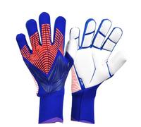 Spider-Man Soccer Goalkeeper Gloves Goalie Training Gloves Strong Grip Anti-Slip and Breathable for Adults and Children (Blue,7)