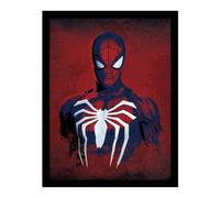 Spider-Man Spider On The Chest Framed Poster in Red Spider-Man Red