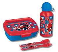 Spider-Man Spiderman Back To School Set With Bottle in Dark Red Spider-Man Dark Red