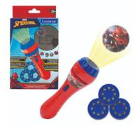 LEXIBOOK, Spider-Man torch light and projector with 3 discs, 24 images, create your own stories, LTC050SP