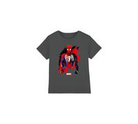 Spider Man Symbiote Kids T-Shirt Charcoal | Size: 3-4 Years Spider Man Charcoal 3-4 Years