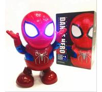 (Spider Man) The Avengers Action Figure Dance Hero Robot Toy Dancing Music With Light Sound Gift