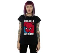 Spider-Man Totally Awesome Cotton T-Shirt Marvel Black XL