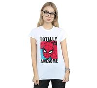Spider-Man Totally Awesome Cotton T-Shirt Marvel White L