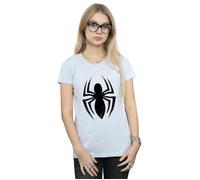 Spider-Man Ultimate Spider Logo Cotton T-Shirt Marvel Grey L