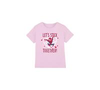 Spider Man Valentine'S Day Stick Together Kids T-Shirt Pink | Size: 5-6 Years Spider Man Pink 5-6 Years
