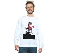 Spider-Man Venom Cartoon Sweatshirt Marvel White 4XL
