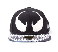 Spider-Man Venom Mask Glow-in-the Dark Snapback Baseball Cap, Unisex, Black/White (SB030330SPN) Spider-Man Multicolor One Size