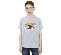 Spider-Man With A Book T-Shirt Marvel Grey 5-6 Years