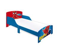 Spider-Man Wooden Junior Toddler Bed - Red & Blue