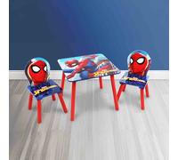Spider-Man Wooden Table & 2 Chairs Set - Red