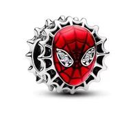 Spider Mask Face Charm 925 Silver Charm Compatible with Pandora Charms, Trollbeads, Chamilia, Biagi and Many Other UK Charm Bracelets.