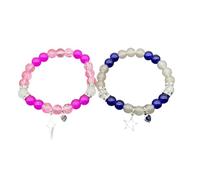 Spider Matching Bracelets Friendship Couples Relationship Bracelet Pinky Promise Best Friends Distance Bracelet for 2 Halloween Jewelry Gifts for Women Men Kids, M, Resin, no gemstone