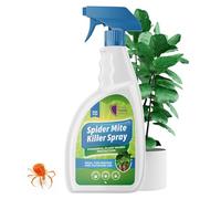 Spider Mite Killer Spray for Plants 1L - Natural Insecticidal Soap - Kills Red Spider Mites, Aphids, Whiteflies, and More - Ideal for Indoor & Outdoor Use on Fruits, Vegetables, and Flowers