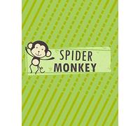 Spider monkey ..: A Cute Monkey Composition Notebook Ruled Lined Paper Journal for Girls Boys Kids & Adults Elegant gift idea for birthday mother's ... Back to School and Home College Writing Notes