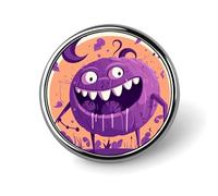 Spider Monster Round Badge Pin Funny 1 Inch Button Brooch Lapel Pins Fashion Hat Shirt Pin Tie Tack Pinback Buttons Badge Party Supplies Decor Badges For Clothing Coat Hat Dress For Men Women