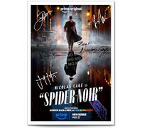 Spider-Noir Cast Signed Poster Print Picture Display Autograph Memorabilia Marvel TV Series Fans Gift A4/A3 Nicolas Cage Lamorne Morris (Spider-Noir 2, A3 Poster Only)