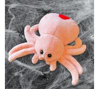 Spider Plush 9.8 Inch Decorative Big Eyes Plushie Adorable Halloween Stuffed Animals Soft Spider Warmies Stuffed Animals Funny Party Favors for for Boys and Girls, Style2, Halloween Stuffe