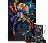 Spider Popart Painting 1000 Pieces Jigsaw Puzzles for Teenagers Brain Skill Leisure Time Exact Edge Thoughtful Gift 38x52cm