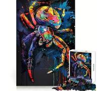 Spider Popart Painting Jigsaw Puzzles 1000 Pieces for Adults Boost Recall Relax Mind Accurate Edge Santa Wish List 50x75cm
