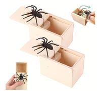 Spider Prank Toy Box,Super Funny Crazy Prank Spider Toy Gift Box,Prank Spider In A Box,Spider Scare Prank Box,Spider Box Prank Toy,Prank Spider Box,Spider Trick Box,Spider Jumping Out of Box Prank (2)