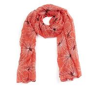 Spider Print Long Scarf The Spider Print IS A Clever All Over Print. (Red/orange)