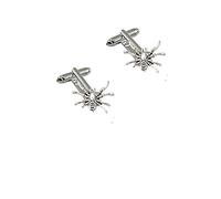 Spider PT63 Tibetan Silver Pair of Cufflinks POSTED BY US GIFTS FOR ALL 2016 FROM DERBYSHIRE UK