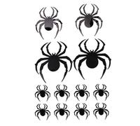 Spider PVC Wall Decals Spider Stickers 3D Halloween 12pcs Black