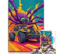Spider Racing Jigsaws Puzzles 1000 Pieces for Adults Gifts,Challenging Family Activity Games DIY Toy for Home Wall Decor Gifts 38x26cm