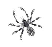 Spider Rings - Rhinestones Gothic Rings,Halloween Finger Ring Open Adjustable Spider with Rhinestones Decor for Creepy Party Favors
