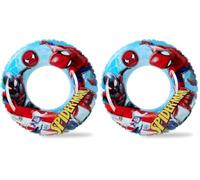 Spider Rubber Rings for Kids, Superhero Swimming Ring 3-10 Years,PVC Cartoon Inflatable Pool Rings, Spiderhero Pool Floating Ring Toy for Boys Girls Summer Beach Pool Party Water Sports