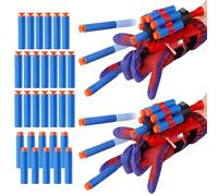Spider Shooter Boys Girls Toy - 2023 Upgraded Web Shooters for Kids Super Hero Toys with Spider Gloves Launcher Wrist Toys Set 2 Kinds Soft Bullets for Boy Girl Age 3-14 Birthday Gifts 2Pcs