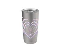 Spider Skeleton Heart Web Cute Goth Halloween Valentines Stainless Steel Insulated Tumbler