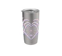 Spider Skeleton Heart Web Cute Goth Halloween Valentines Stainless Steel Insulated Tumbler