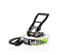 SPIDER SLACKLINE SKS01 - White Line Slackline Kit for Beginners - Contains a Ratchet and a 15 Meter Line Ensure Maximum Grip on the Webbing for First-Time Slackliners