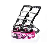 SPIDER SLACKLINE TKS02 - PRO Line 25 Slackline Kit for Jumps, Walking, and Freestyle - Two Ratchets, One Slackline, Two Tree Slings, Two Carabiner Connectors, One Sling Bag - Complete Set Length 25m