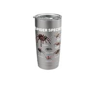 Spider Species Chart Arachnology Science Educational Stainless Steel Insulated Tumbler