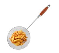 Spider Spoon Strainer - Fine Mesh Strainer Kitchen Skimmer Spoon | Hot Pot Cooking Strainer with Long Handle, Oil and Food Drain Tool, Essential Accessories for Roasting Prep for