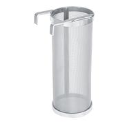 Spider Strainer, 300 Micron Stainless Steel Filter for Home Beer Brewing Kettle with Hook Handles, Durable Mesh for Easy Hops Containment and Cleanup During Brew - 2 Pcs, Silver