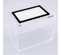 Spider, Tarantula, Scorpion, Stick Insect, Mantis, Invertebrate Enclosure, House, Vivarium with Metal Mesh Lid, Glued, No Warping, 16cm x 10cm x 12cm