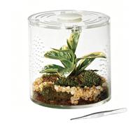 Spider Terrarium,4x4x4in Acrylic Escape Proof Ventilation Stackable,Indoor Reptile Enclosure | for Tarantulas Hermit Crabs Praying Mantises Amphibians Frogs