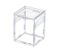 Spider Terrarium - Acrylic Glass Animal Cage - Suitable for Small Reptiles, Spiders, Geckos, Lizards, Snakes, Frogs, Breeding, for Small Reptiles such as Jumping Spider, Gecko, Snake, Breeding and